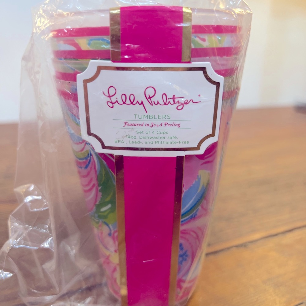 Lilly Pulitzer Tumbler Cups, NWT